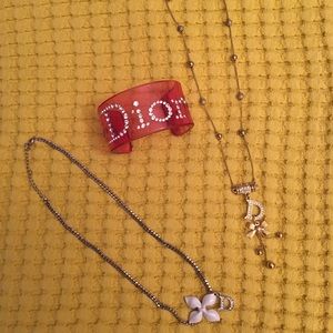 CD necklaces & acrylic cuff